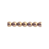 Czech Round Druk Beads 6mm Transparent Crystal Bronze 31/strand