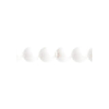 Perles tchèques Druk 8mm 22/fil Blanc opaque AB