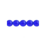 Perles tchèques Druk 8mm 22/fil Trans Sapphire