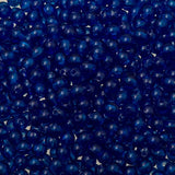 Round Plastic Beads 5mm Transparent Dark Blue 5000/pk