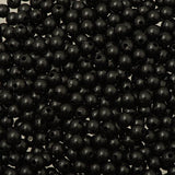 Round Plastic Beads 5mm Opaque Black 5000/pk