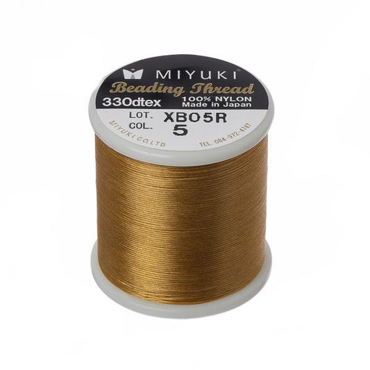 Miyuki Beading Thread Gold 50m