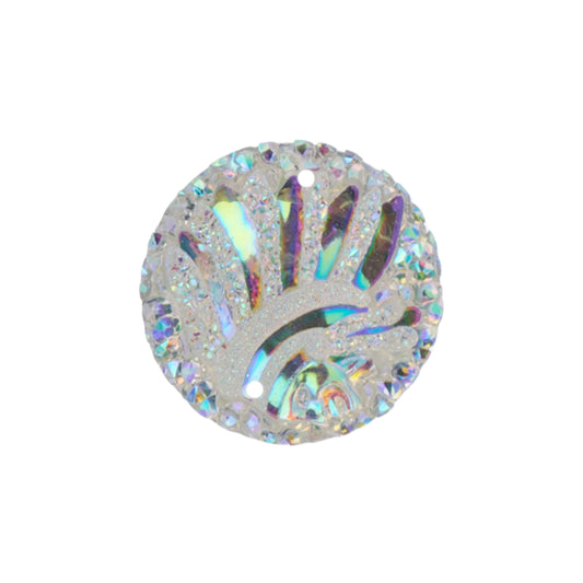 Sew-On Stone Head Cub Sparkle 25mm Crystal AB 10/pk