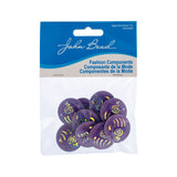 Sew-On Stone Bear Paw Sparkle 25mm Purple AB 10/pk