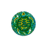Sew-On Stone Turtle Sparkle 25mm Green AB 10/pk
