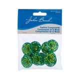 Sew-On Stone Turtle Sparkle 25mm Green AB 10/pk