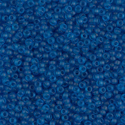 11/0 Miyuki Seed Beads #0149F Tr Matte Capri 22g