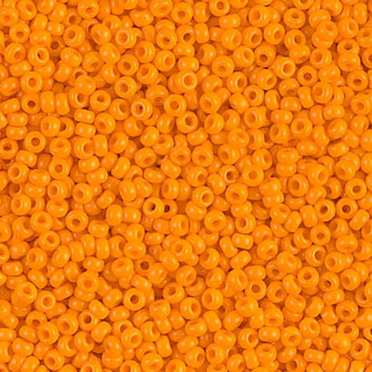11/0 Miyuki Seed Beads #0406L Opaque Light Orange 22g