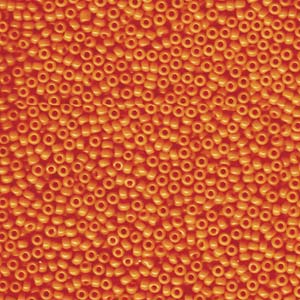 11/0 Miyuki Seed Beads #0406L Opaque Light Orange 22g