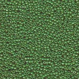 11/0 Miyuki Seed Beads #0431 Op Jade Green Luster 22g
