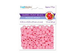 Pony Beads 175/pk - Opaque Light Pink