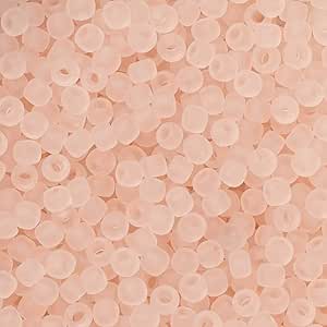 8/0 Toho Seed Beads #11F Tr Frosted Rosaline 8-9g Vial
