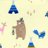 Poplin Kids Forest Animals 100% Cotton - Price Per Half Yard