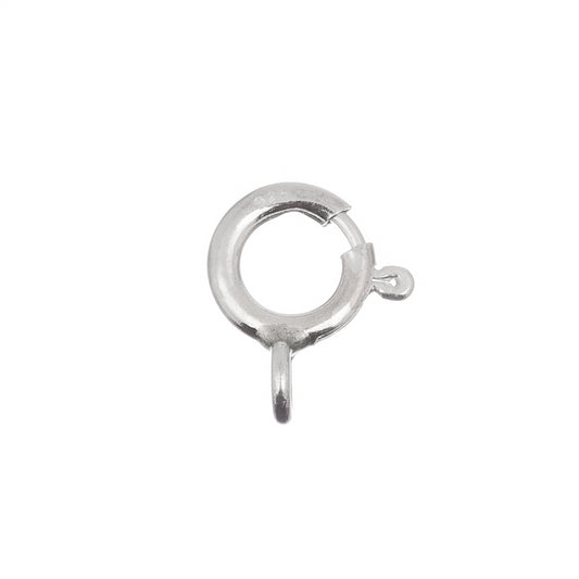 Spring Ring Clasp 6mm Sterling Silver 1/pk