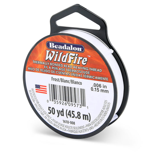 10lb Blanc Wildfire Beading Thread 50yd
