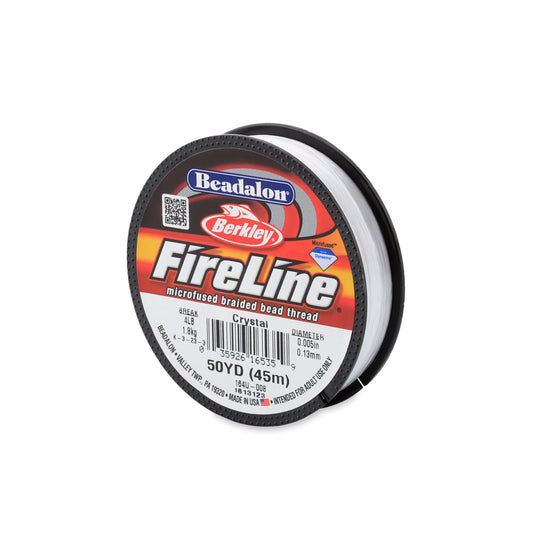 Fireline Beading Thread 4lb Crystal 50yd