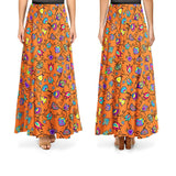 Indigenous Paisley Orange 100% Cotton - Price Per Half Yard