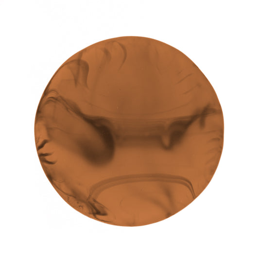 Resin Cabochons, Round 18mm Matte Marble Dark Amber 10/pk