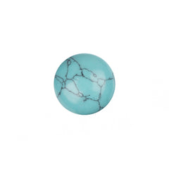 12mm Turquoise (Synthetic/Dyed) Cabochons 2/pk