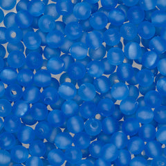 5mm Round Frosted Dark Sapphire Fishing Beads Approx 1000/pk