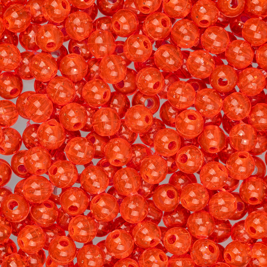 5mm Round Gold Flake Fire Red Fishing Beads Approx 1000/pk
