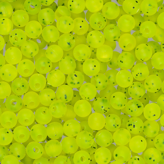 5mm Round Frosted Lure Yellow Fishing Beads Approx 1000/pk