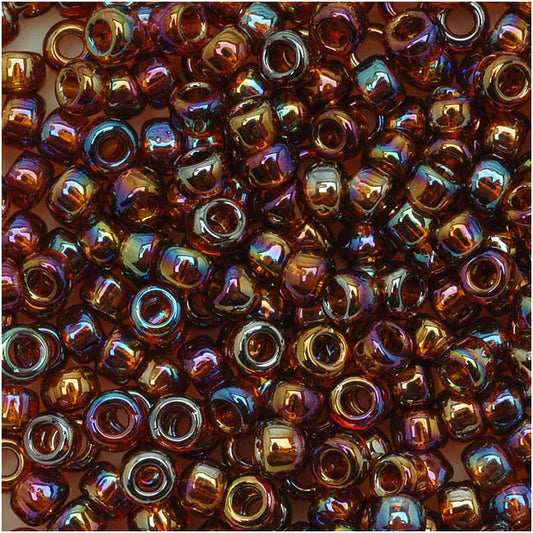 6/0 Toho #177 Tr Rainbow Smoky Topaz 8-9g Vial