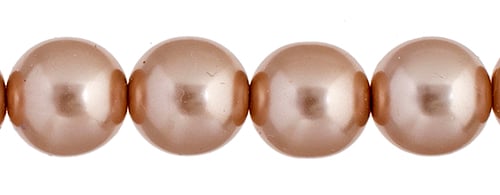 Czech Glass Pearls 8mm Powder Almond 22/Strand