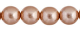Czech Glass Pearls 8mm Powder Almond 22/Strand