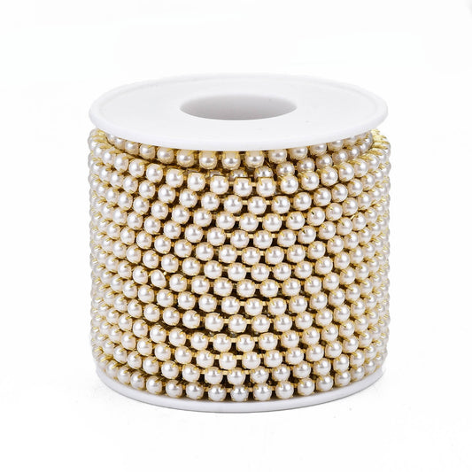 Metal Pearl Banding 4mm Gold 10yd/pk
