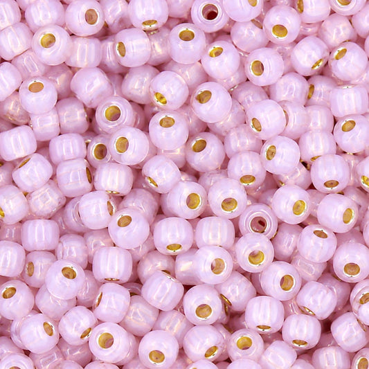 6/0 Toho Seed Beads #2120 S/L Milky Innocent Pink 8-9g Vial