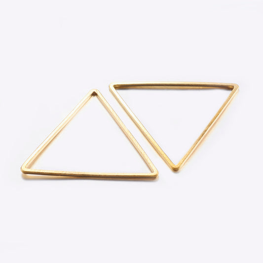 Links Triangle 18x20mm Gold 50/pk