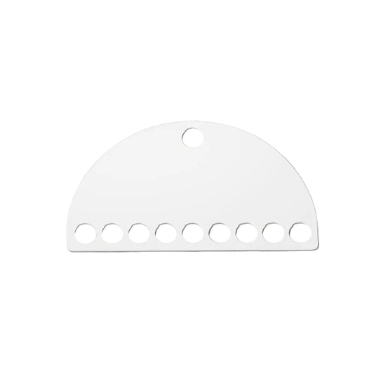 Chandelier Half Round 11x20mm Stainless Steel 5/pk