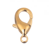 Fermoir Homard Or 15mm 10/paquet