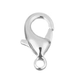 Fermoir Homard Argent 15mm 10/paquet