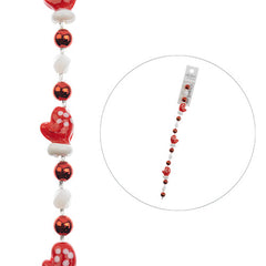 Crystal Lane Holiday Lampwork Red Mittens 7" Strand