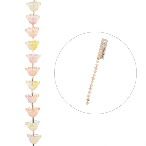 Crystal Lane Flowers 8x12mm Multi Colour 7in