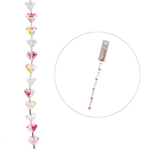 Crystal Lane Flowers 6x8mm Multi Colour 7in