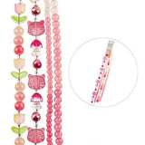 Crystal Lane Tulips, Cat Heads, Rounds Pink Mix 7in