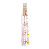 Crystal Lane Tulips, Butterflies & Rondelles Pink Mix 7in