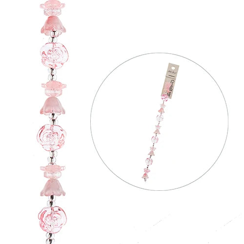Crystal Lane Tulips, Roses & Flowers Pink 7in