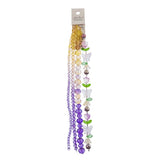 Crystal Lane Tulips, Butterflies & Bell Flowers Yellow Purple Mix 7in