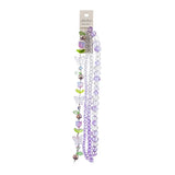 Crystal Lane Tulips, Butterflies & Pears Smoky Purple 7in