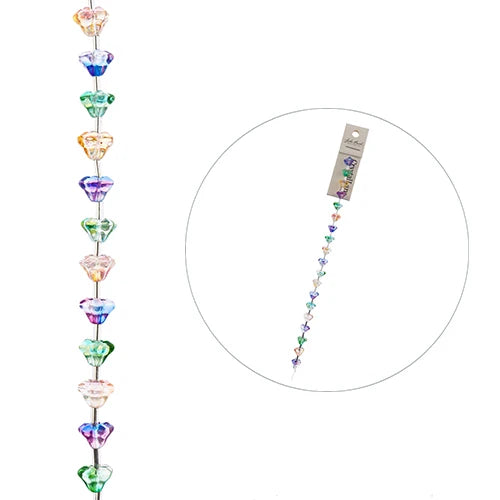 Crystal Lane Flowers 6x8mm Multi Colour 7in