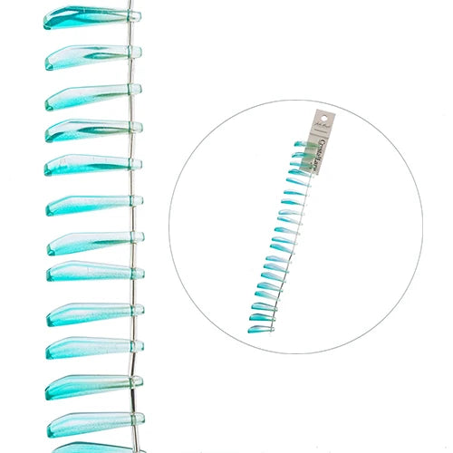 Crystal Lane Long Petal 9x25mm Blue Green 7in