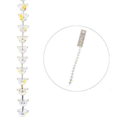 Crystal Lane Flowers 8x12mm Crystal AB 7in