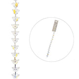 Crystal Lane Flowers 8x12mm Crystal AB 7in
