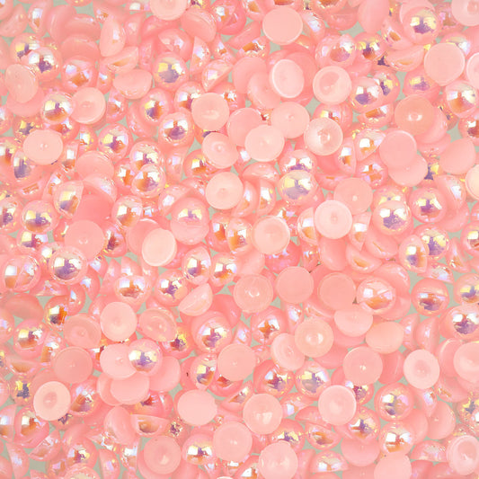 Crystal Lane DIY Flat Back Pearls 5mm Pink AB 575/pk