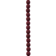 Czech Glass Beads 4mm Round Velvet Maroon Brown 46/Strand
