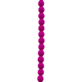 Czech Glass Beads 4mm Round Velvet Fuchsia 46/Strand